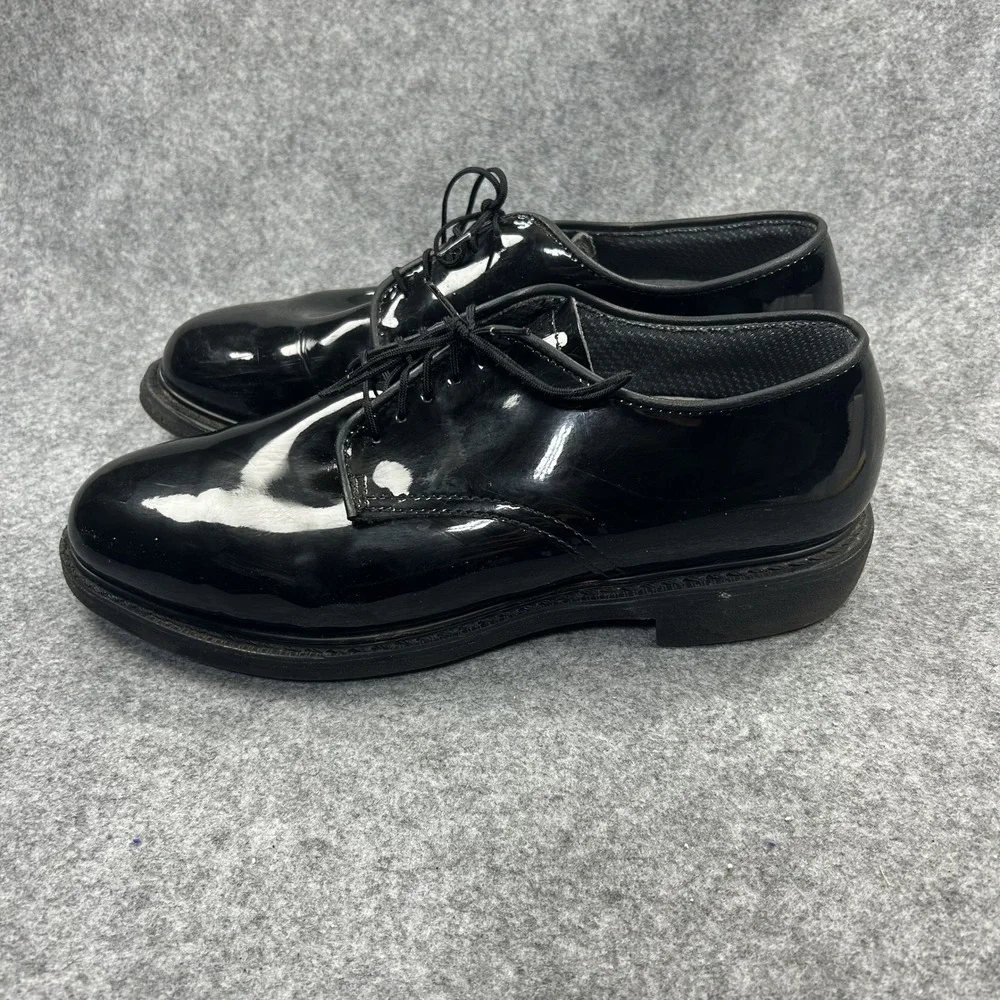 Capps 90263 Dress Shoes 8.5 D Black Patent Leather High Shine Formal